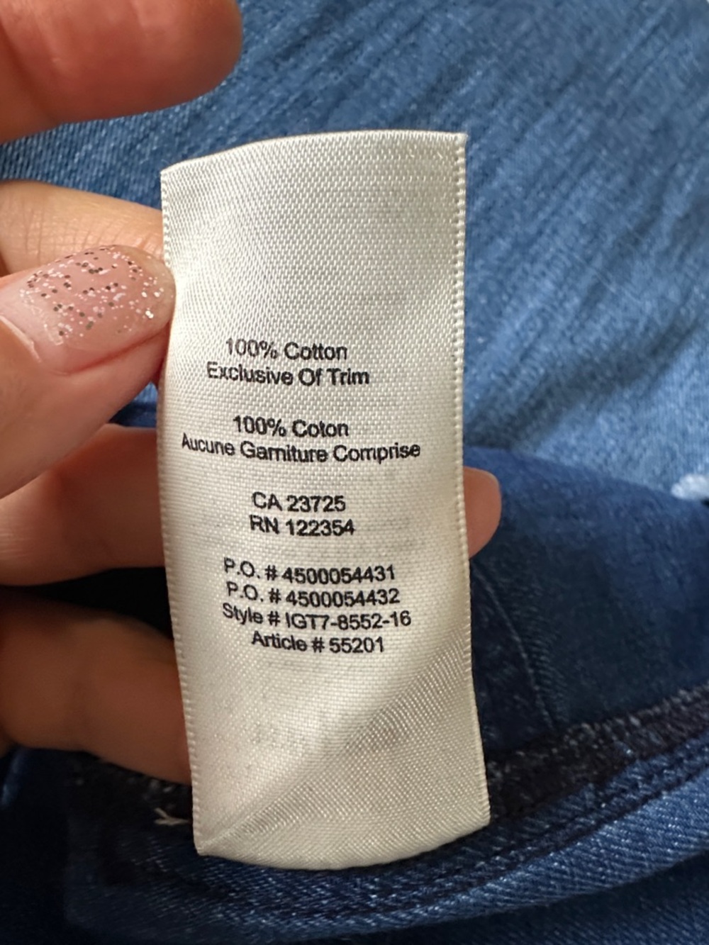 Wilfred Denim Shift Dress in Medium Blue - Picture 8 of 8